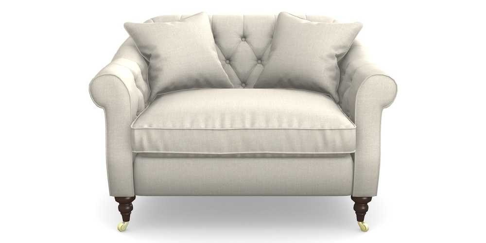 Product photograph of Abbotsbury Snuggler In House Plain - Putty from Sofas and Stuff Limited