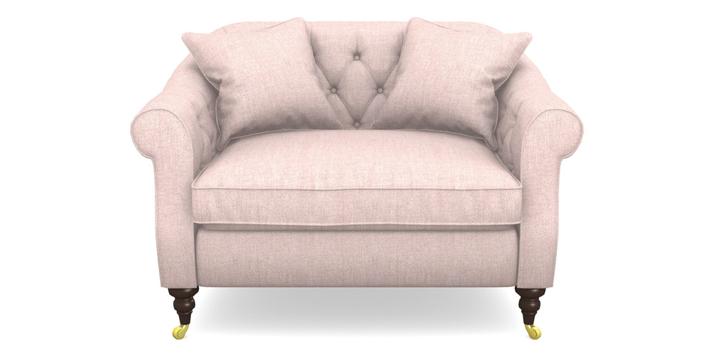 Product photograph of Abbotsbury Snuggler In House Plain - Rose from Sofas and Stuff Limited