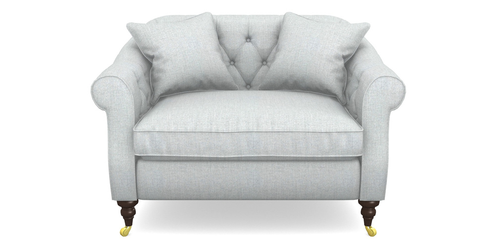 Product photograph of Abbotsbury Snuggler In House Plain - Silver from Sofas and Stuff Limited