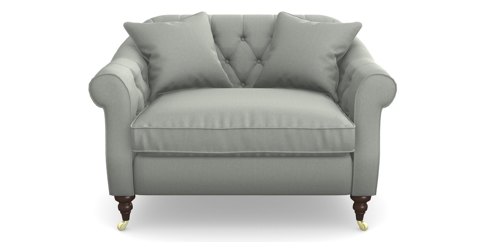 Product photograph of Abbotsbury Snuggler In House Velvet - Elephant from Sofas and Stuff Limited