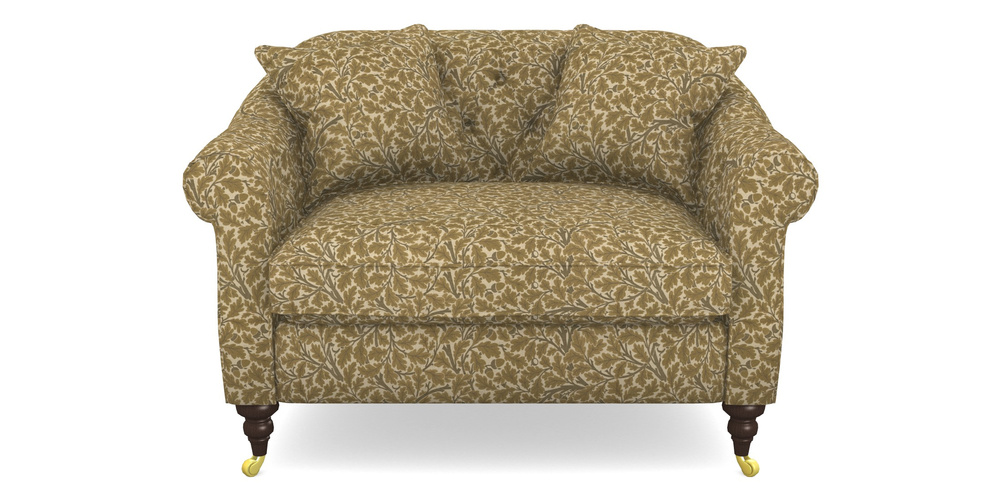 Product photograph of Abbotsbury Snuggler In V A Drawn From Nature Collection - Oak Tree - Gold from Sofas and Stuff Limited