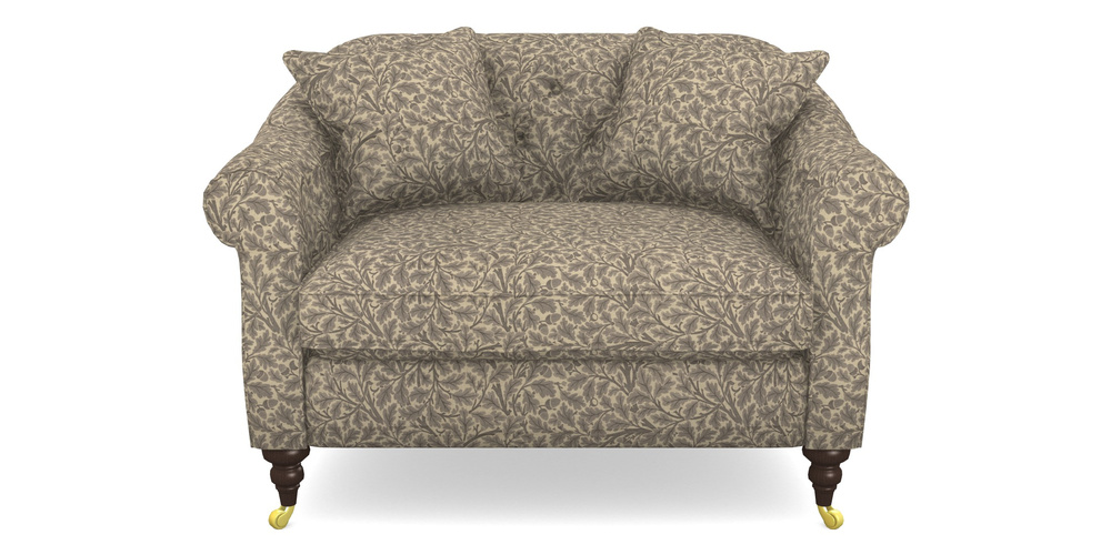 Product photograph of Abbotsbury Snuggler In V A Drawn From Nature Collection - Oak Tree - Grey from Sofas and Stuff Limited