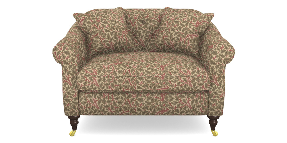 Product photograph of Abbotsbury Snuggler In V A Drawn From Nature Collection - Oak Tree - Red from Sofas and Stuff Limited