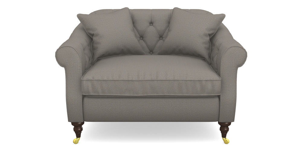 Product photograph of Abbotsbury Snuggler In Plain Linen Cotton - Purple Haze from Sofas and Stuff Limited