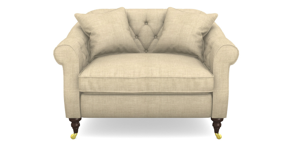 Product photograph of Abbotsbury Snuggler In Posh Linen - Oatmeal from Sofas and Stuff Limited