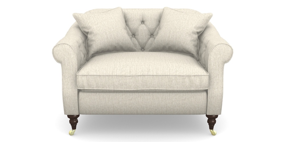 Product photograph of Abbotsbury Snuggler In Smart Plain - Natural from Sofas and Stuff Limited