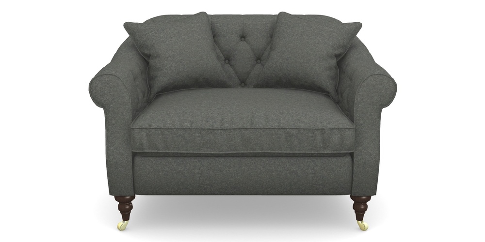 Product photograph of Abbotsbury Snuggler In Soft Wool - Armour from Sofas and Stuff Limited