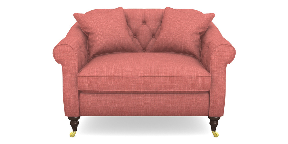 Product photograph of Abbotsbury Snuggler In Tough As Houses - Dusky Rose from Sofas and Stuff Limited