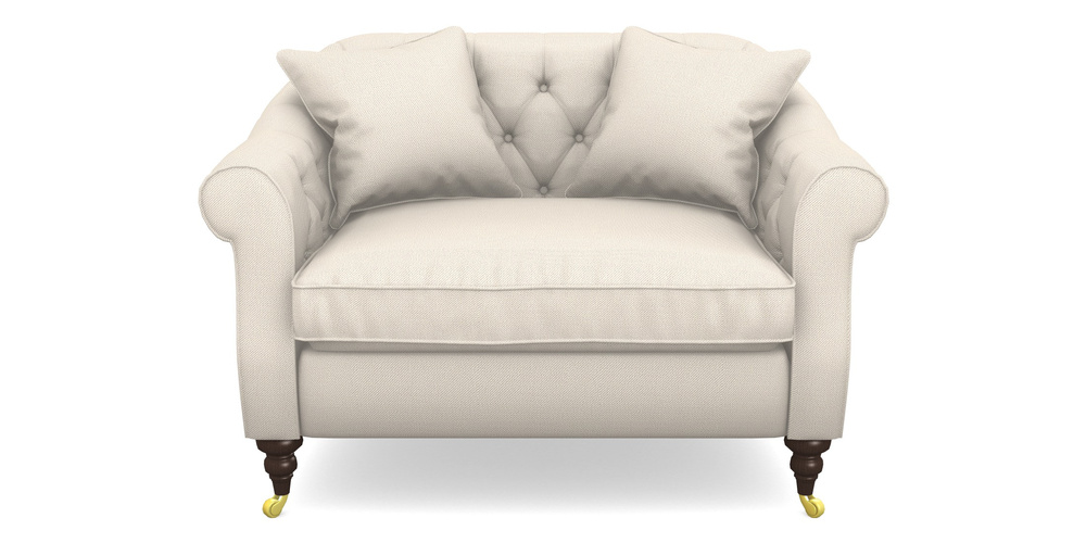 Product photograph of Abbotsbury Snuggler In Two Tone Plain - Calico from Sofas and Stuff Limited