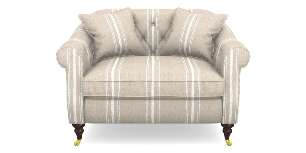 Product photograph of Abbotsbury Snuggler In Ullswater Linen - Chalk from Sofas and Stuff Limited