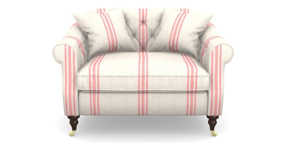 Product photograph of Abbotsbury Snuggler In Walloon Linen - Red from Sofas and Stuff Limited