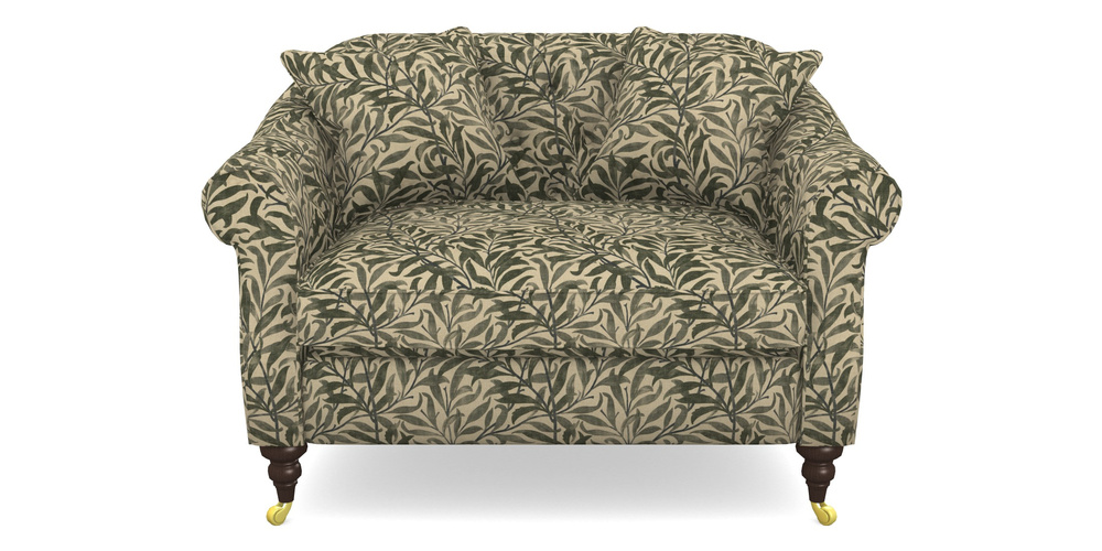 Product photograph of Abbotsbury Snuggler In V A Drawn From Nature - Willow Bough Large - Dark Green from Sofas and Stuff Limited