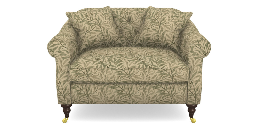 Product photograph of Abbotsbury Snuggler In V A Drawn From Nature - Willow Bough Large - Light Green from Sofas and Stuff Limited