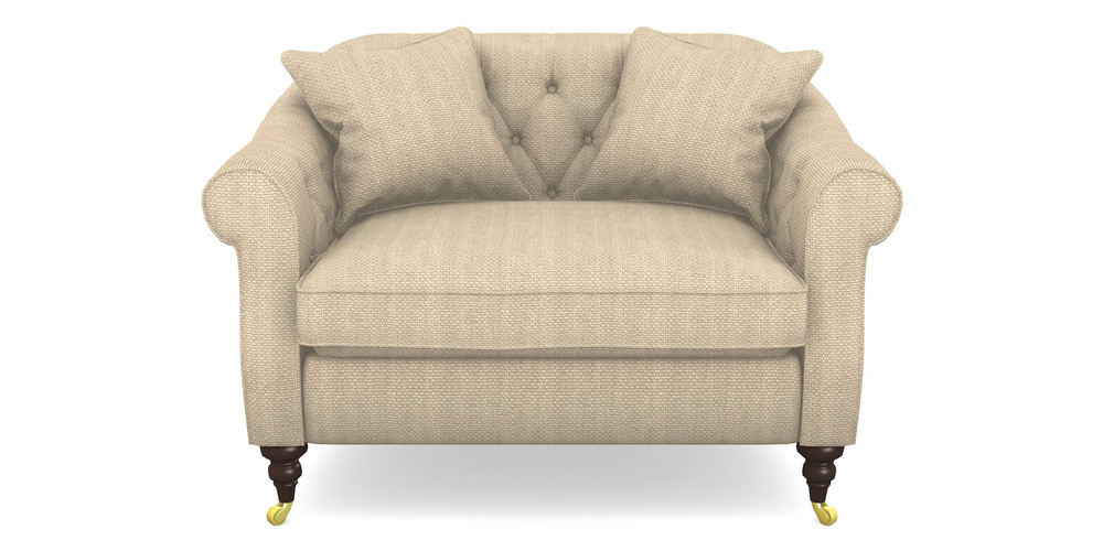 Product photograph of Abbotsbury Snuggler In Cloth 22 Weaves - White Sands Linen - Chalk from Sofas and Stuff Limited