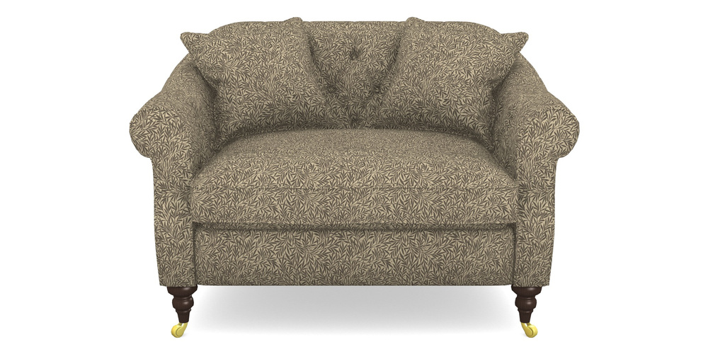 Product photograph of Abbotsbury Snuggler In V A Drawn From Nature Collection - Willow - Brown from Sofas and Stuff Limited