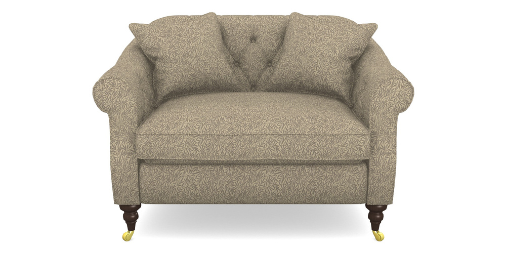 Product photograph of Abbotsbury Snuggler In V A Drawn From Nature Collection - Willow - Grey from Sofas and Stuff Limited