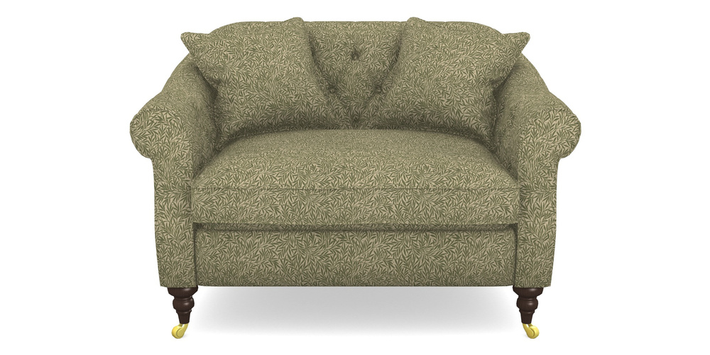 Product photograph of Abbotsbury Snuggler In V A Drawn From Nature Collection - Willow - Light Green from Sofas and Stuff Limited