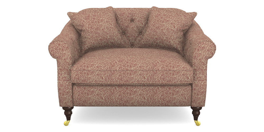 Product photograph of Abbotsbury Snuggler In V A Drawn From Nature Collection - Willow - Red from Sofas and Stuff Limited