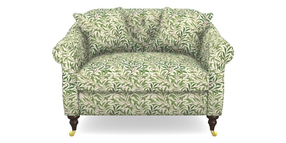 Product photograph of Abbotsbury Snuggler In William Morris Collection - Willow Boughs - Leaf Green from Sofas and Stuff Limited