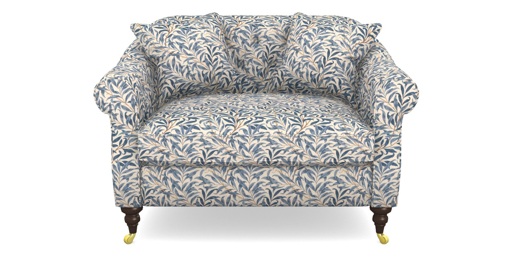 Product photograph of Abbotsbury Snuggler In William Morris Collection - Willow Boughs - Woad from Sofas and Stuff Limited