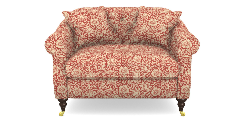 Product photograph of Abbotsbury Snuggler In William Morris Collection - Mallow - Madder from Sofas and Stuff Limited