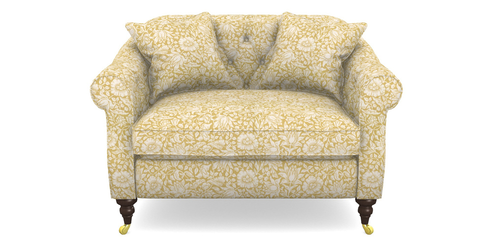 Product photograph of Abbotsbury Snuggler In William Morris Collection - Mallow - Weld from Sofas and Stuff Limited