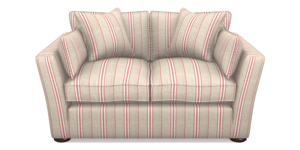 Product photograph of Aldeburgh Sofa Bed 2 5 Seater Sofa Bed In Cloth 18 Stripes - Regimental - Cranberry from Sofas and Stuff Limited