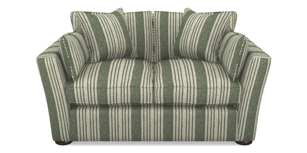 Product photograph of Aldeburgh Sofa Bed 2 5 Seater Sofa Bed In Cloth 22 - Bayadere - Courgette from Sofas and Stuff Limited