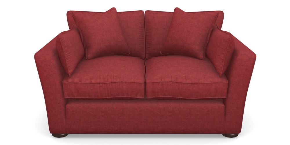 Product photograph of Aldeburgh Sofa Bed 2 5 Seater Sofa Bed In Easy Clean Plain - Claret from Sofas and Stuff Limited