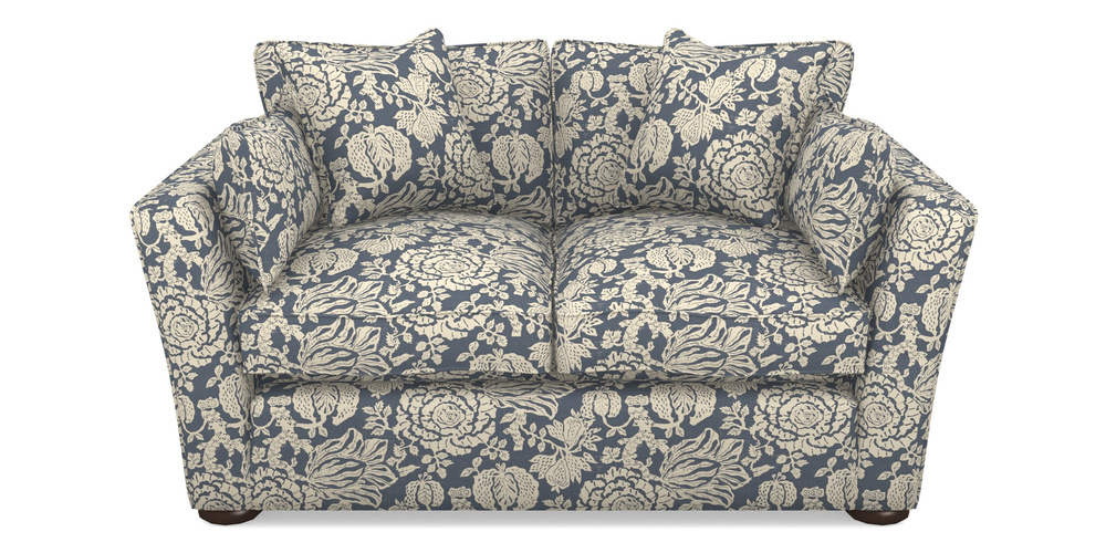 Product photograph of Aldeburgh Sofa Bed 2 5 Seater Sofa Bed In V A Brompton Collection - Flowering Kale - Midnight Blue from Sofas and Stuff Limited