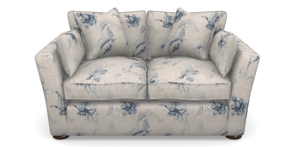Product photograph of Aldeburgh Sofa Bed 2 5 Seater Sofa Bed In Floral Linen - Lela Mystery Indigo from Sofas and Stuff Limited