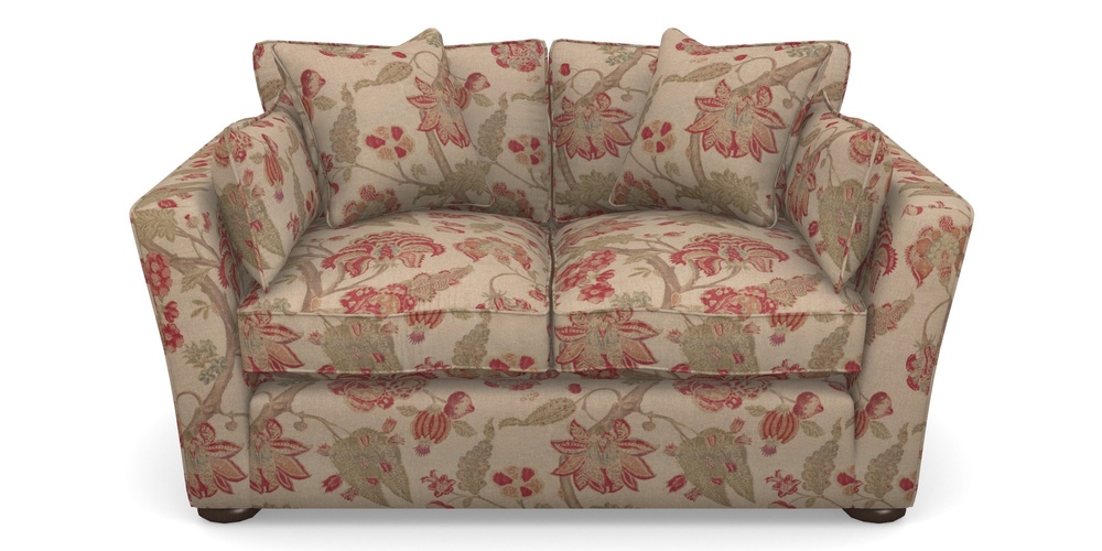 Product photograph of Aldeburgh Sofa Bed 2 5 Seater Sofa Bed In Floral Linen - Indienne T Rosso from Sofas and Stuff Limited