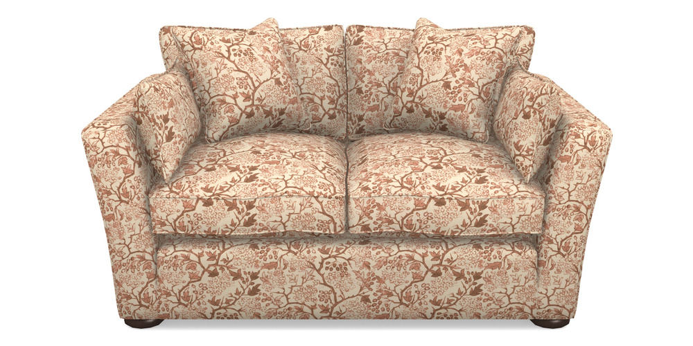 Product photograph of Aldeburgh Sofa Bed 2 5 Seater Sofa Bed In Rhs Collection - Gertrude Jekyll Linen Cotton Blend - Rust from Sofas and Stuff Limited