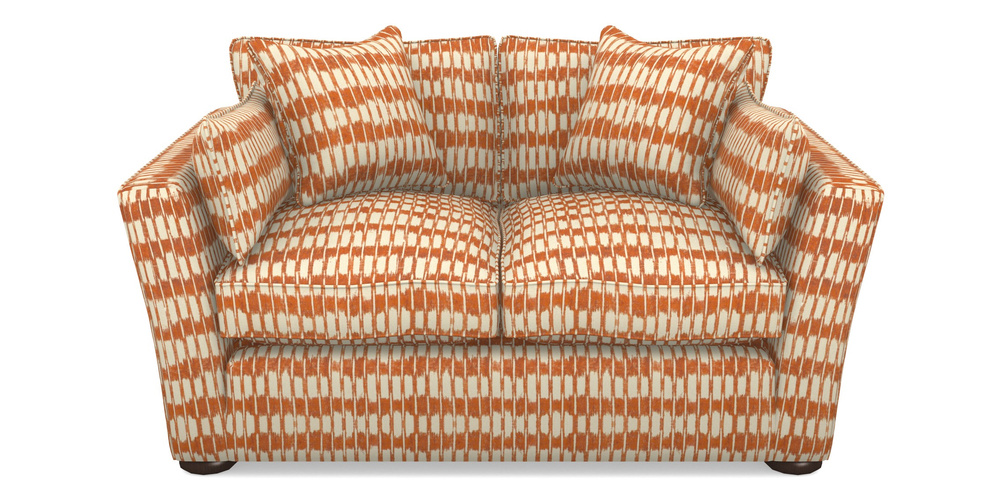 Product photograph of Aldeburgh Sofa Bed 2 5 Seater Sofa Bed In V A Brompton Collection - Ikat - Terracotta from Sofas and Stuff Limited
