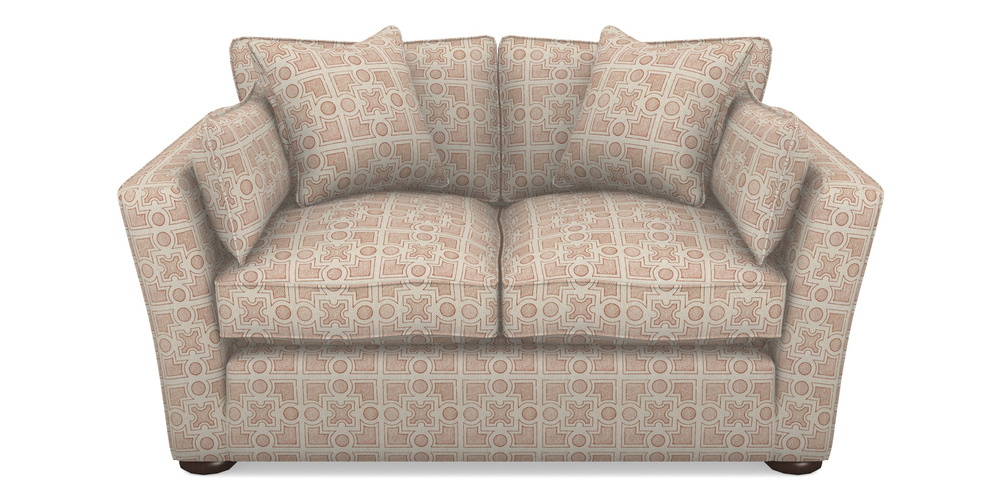 Product photograph of Aldeburgh Sofa Bed 2 5 Seater Sofa Bed In Rhs Collection - Small Knot Garden Cotton Weave - Terracotta from Sofas and Stuff Limited