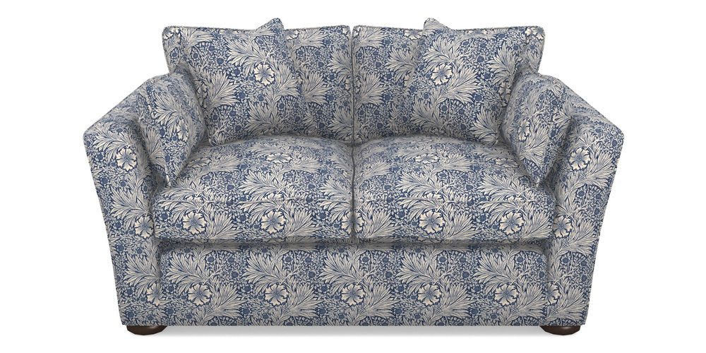 Product photograph of Aldeburgh Sofa Bed 2 5 Seater Sofa Bed In William Morris Collection - Marigold - Indigo Linen from Sofas and Stuff Limited