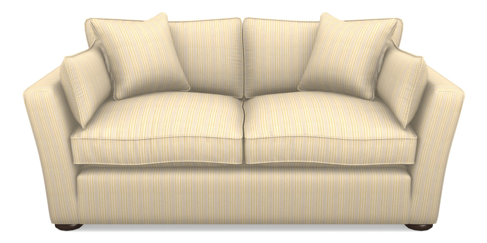 Product photograph of Aldeburgh Sofa Bed 3 Seater Sofa Bed In Cloth 22 - Racing Stripes Ayr - Lemon from Sofas and Stuff Limited