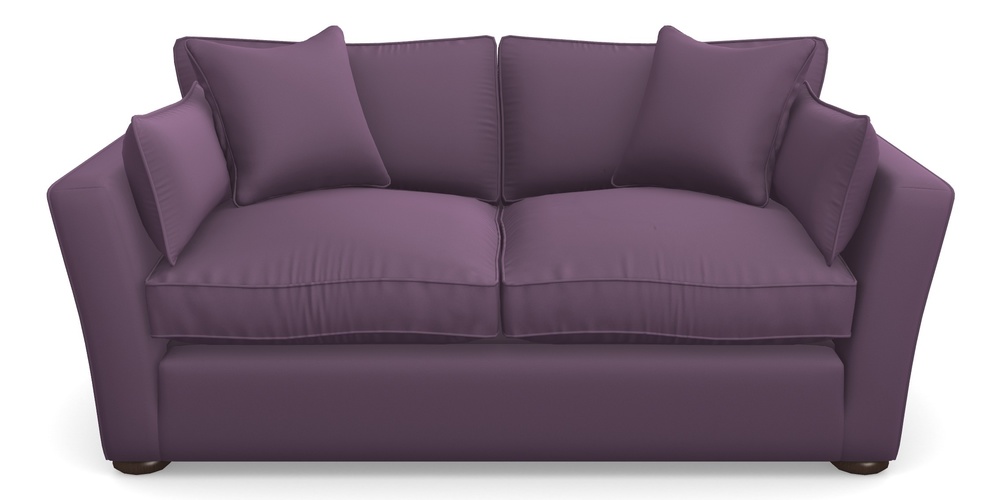 Product photograph of Aldeburgh Sofa Bed 3 Seater Sofa Bed In Clever Glossy Velvet - Blackcurrant from Sofas and Stuff Limited