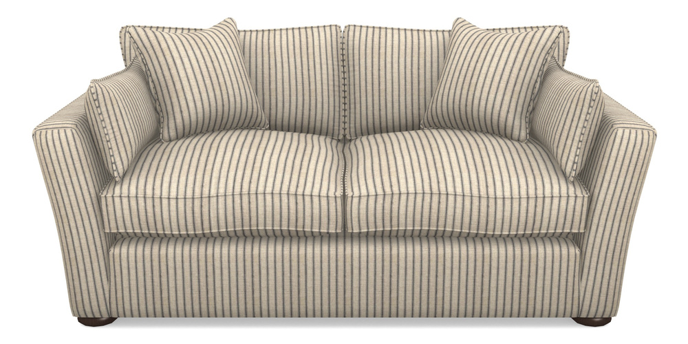 Product photograph of Aldeburgh Sofa Bed 3 Seater Sofa Bed In Cloth 18 Stripes - Ticking - Bible Black from Sofas and Stuff Limited