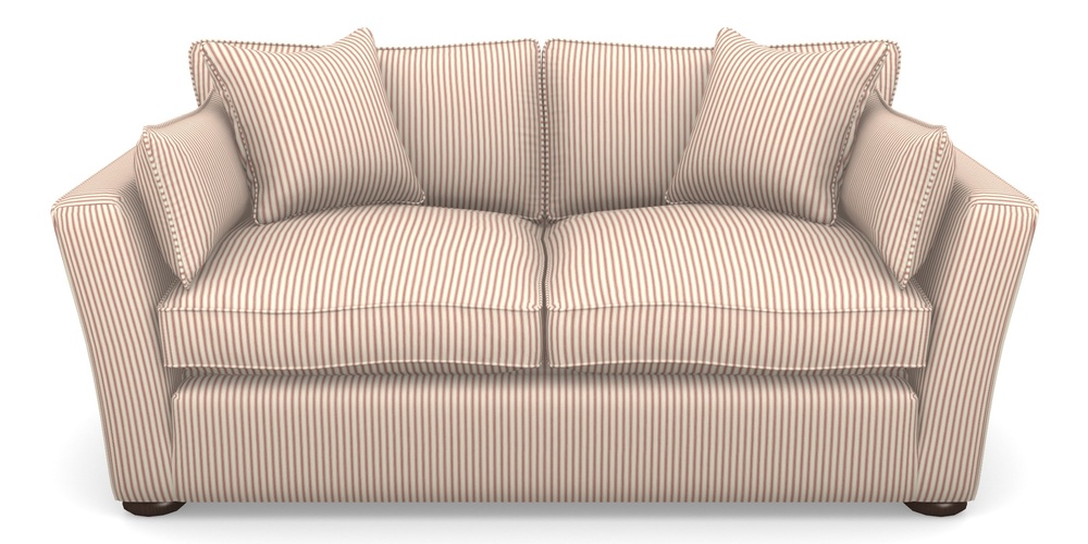 Product photograph of Aldeburgh Sofa Bed 3 Seater Sofa Bed In Cotton Stripe - Peony from Sofas and Stuff Limited