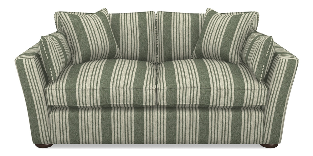 Product photograph of Aldeburgh Sofa Bed 3 Seater Sofa Bed In Cloth 22 - Bayadere - Courgette from Sofas and Stuff Limited