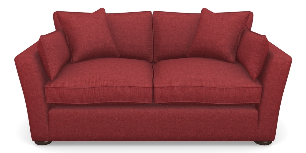 Product photograph of Aldeburgh Sofa Bed 3 Seater Sofa Bed In Easy Clean Plain - Claret from Sofas and Stuff Limited