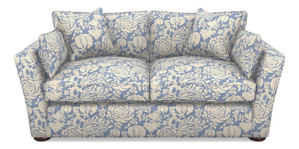 Product photograph of Aldeburgh Sofa Bed 3 Seater Sofa Bed In V A Brompton Collection - Flowering Kale - Morning Blue from Sofas and Stuff Limited