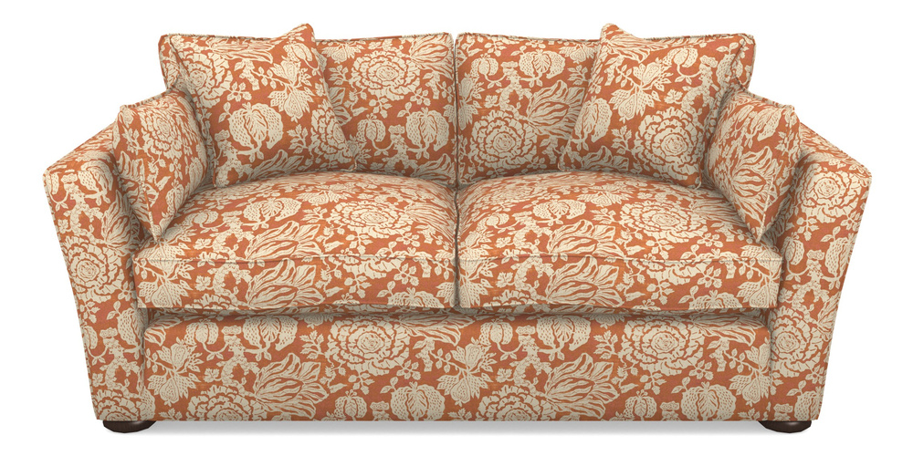 Product photograph of Aldeburgh Sofa Bed 3 Seater Sofa Bed In V A Brompton Collection - Flowering Kale - Terracotta from Sofas and Stuff Limited