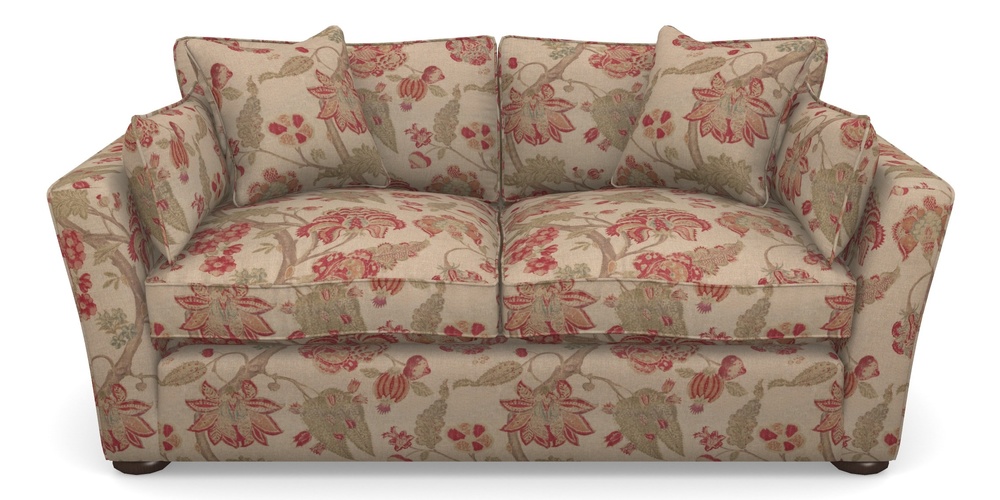 Product photograph of Aldeburgh Sofa Bed 3 Seater Sofa Bed In Floral Linen - Indienne T Rosso from Sofas and Stuff Limited