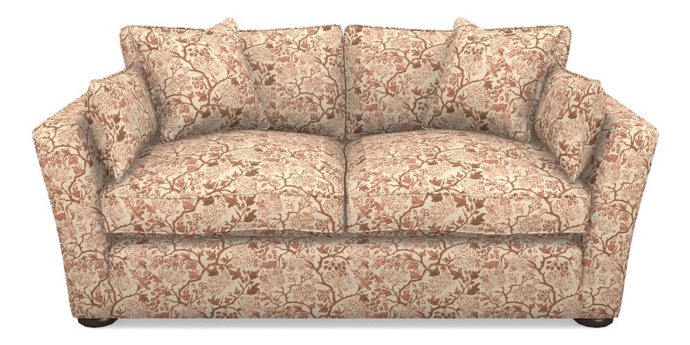 Product photograph of Aldeburgh Sofa Bed 3 Seater Sofa Bed In Rhs Collection - Gertrude Jekyll Linen Cotton Blend - Rust from Sofas and Stuff Limited