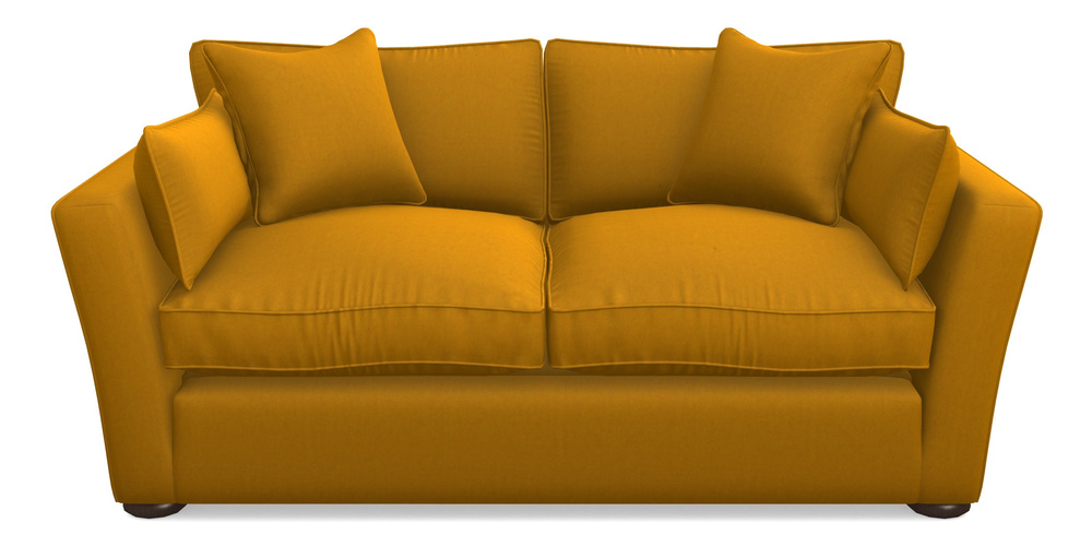 Product photograph of Aldeburgh Sofa Bed 3 Seater Sofa Bed In House Velvet - Saffron from Sofas and Stuff Limited