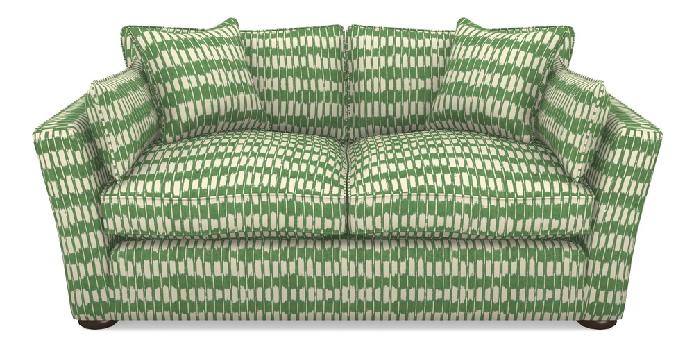 Product photograph of Aldeburgh Sofa Bed 3 Seater Sofa Bed In V A Brompton Collection - Ikat - Basil from Sofas and Stuff Limited