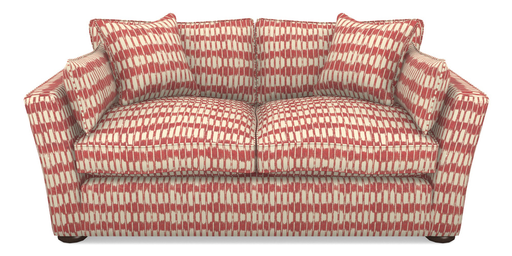 Product photograph of Aldeburgh Sofa Bed 3 Seater Sofa Bed In V A Brompton Collection - Ikat - Chilli from Sofas and Stuff Limited