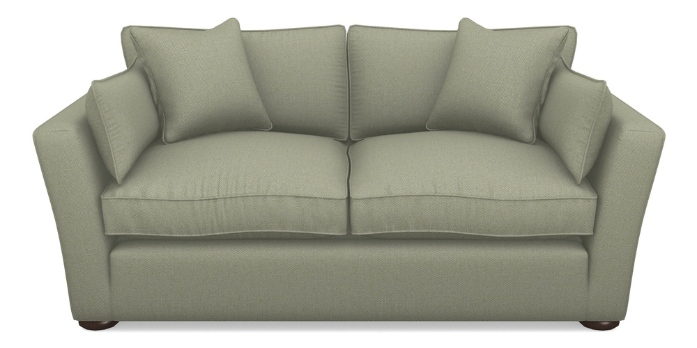 Product photograph of Aldeburgh Sofa Bed 3 Seater Sofa Bed In Plain Linen Cotton - Sage from Sofas and Stuff Limited